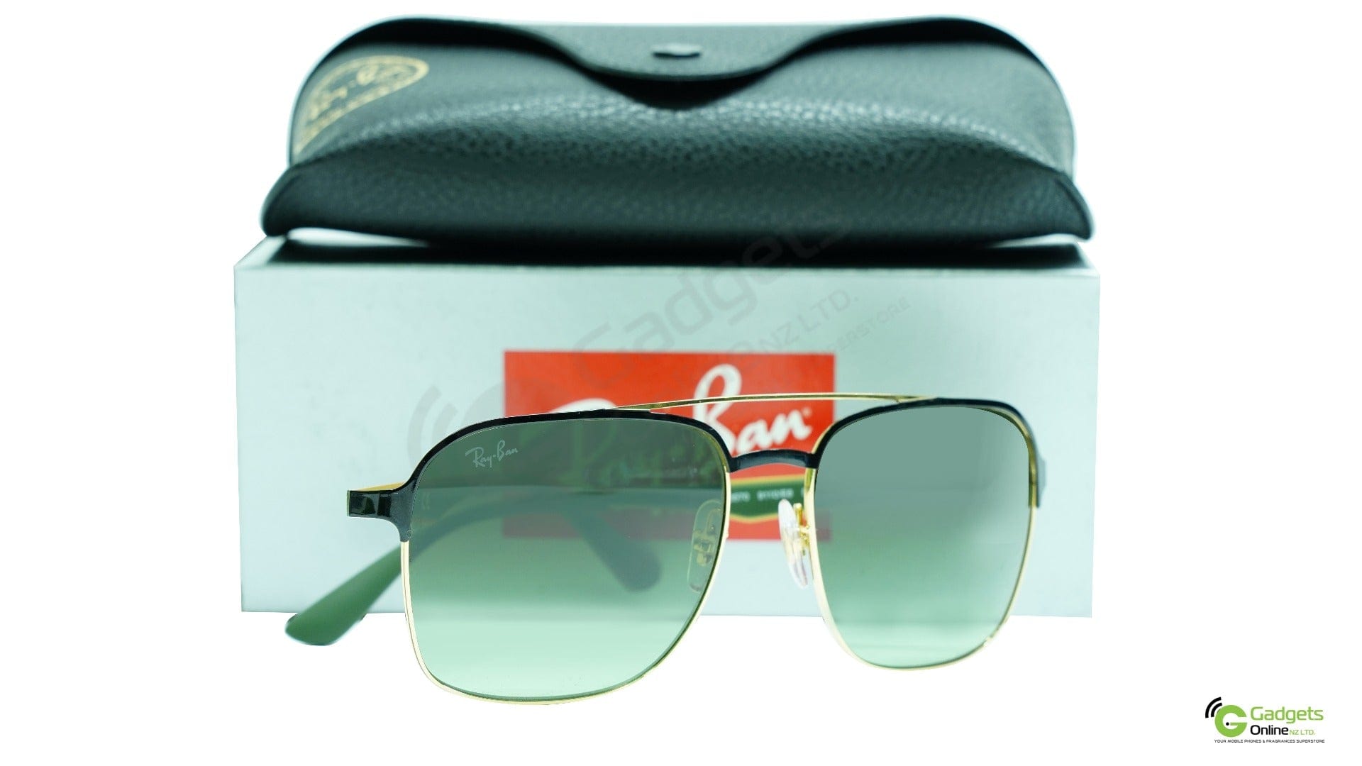 Ray-Ban RB3570 9110E8 Black - Brown Lenses (Metal)