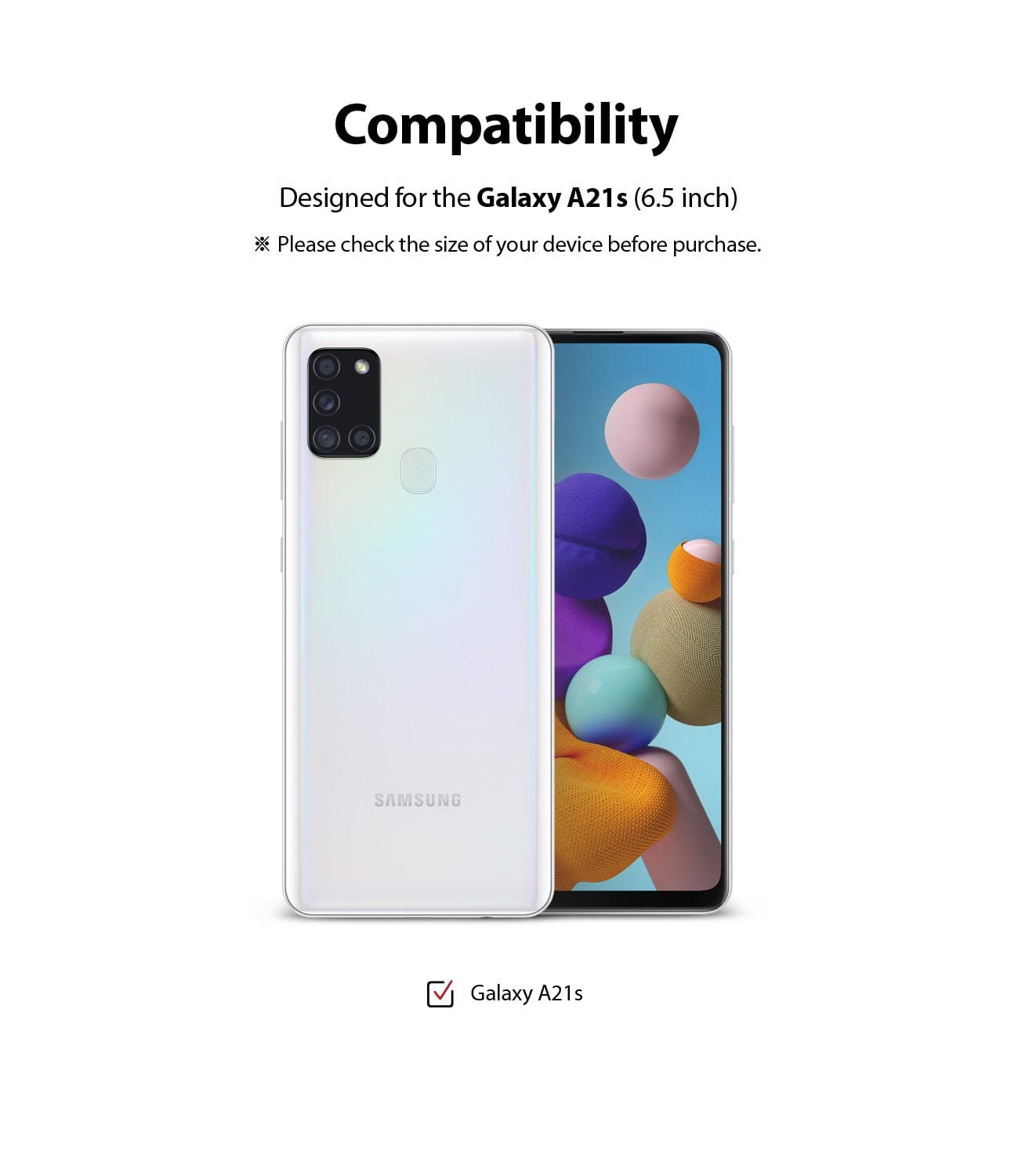 Compatible with Galaxy A21s Device