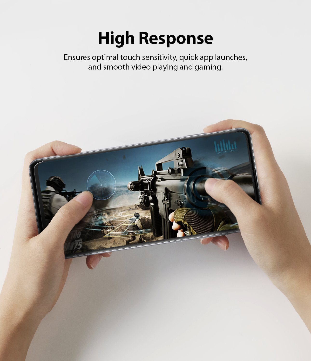High response ensures optimal touch sensitivity and smooth video playback.