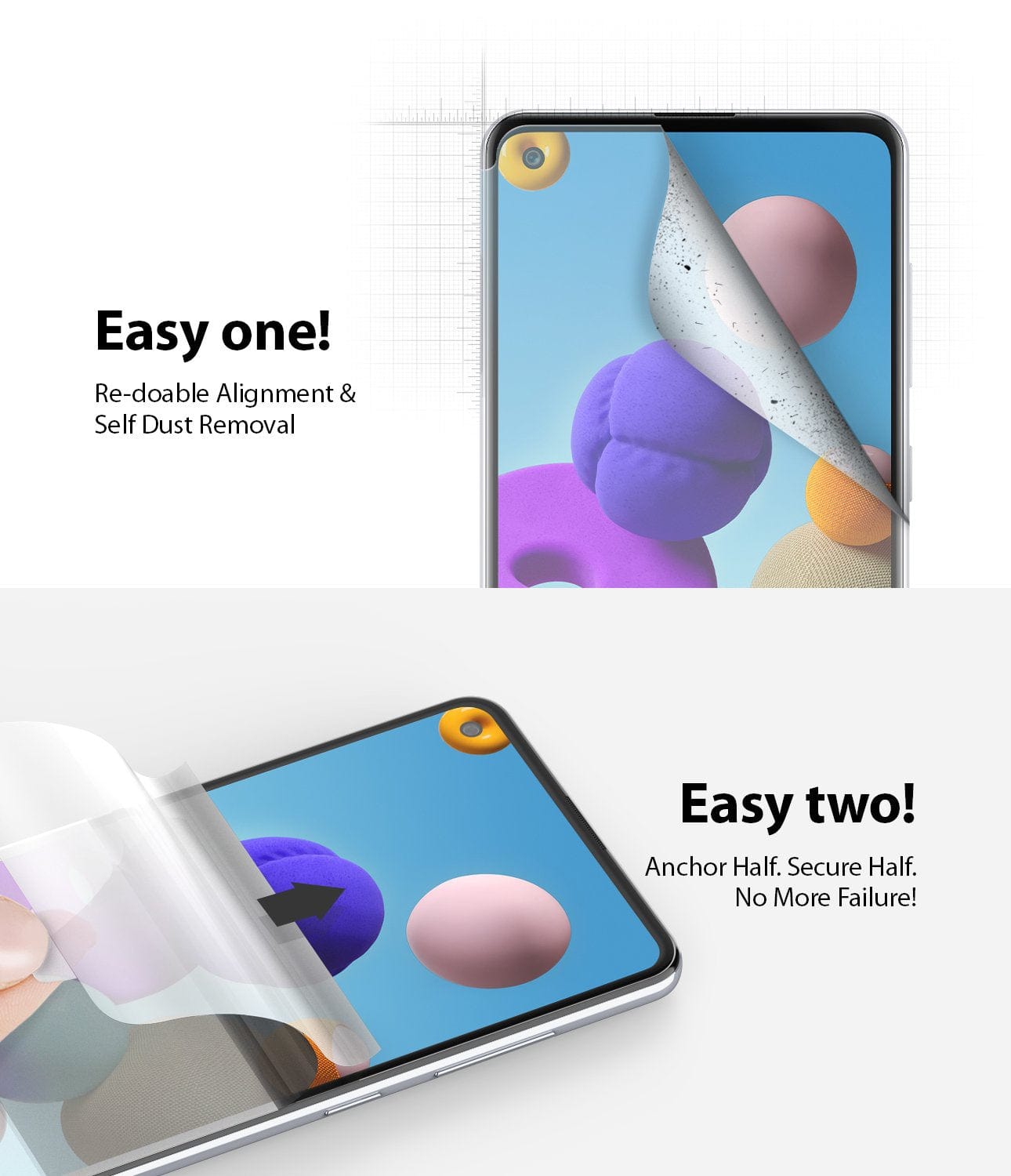 The thin screen protector provides real-time physical interaction with the screen