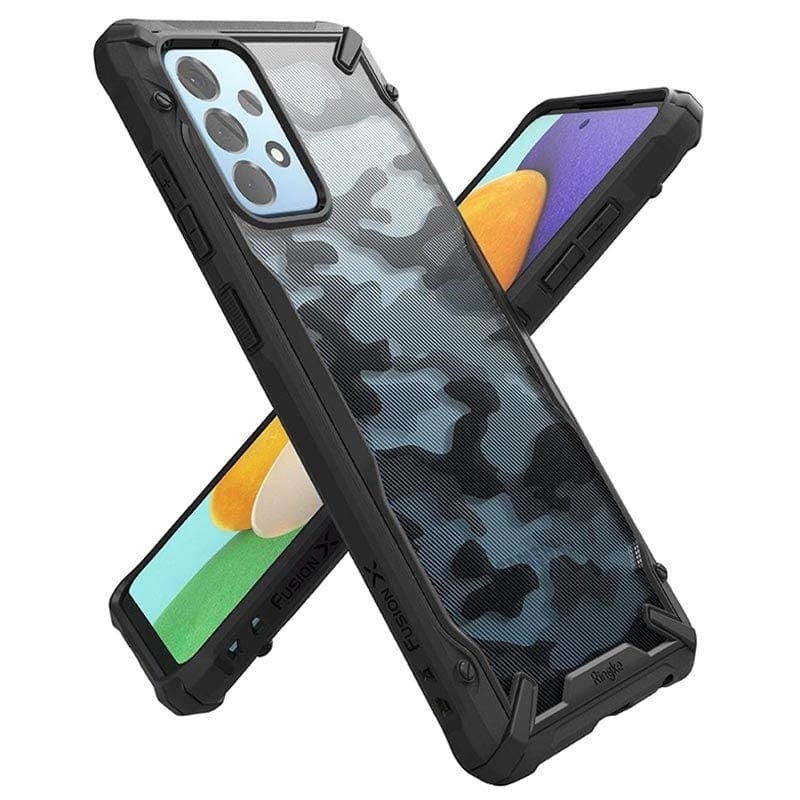 Samsung A52 / A52 5G Case Camo Black Fusion X By Ringke