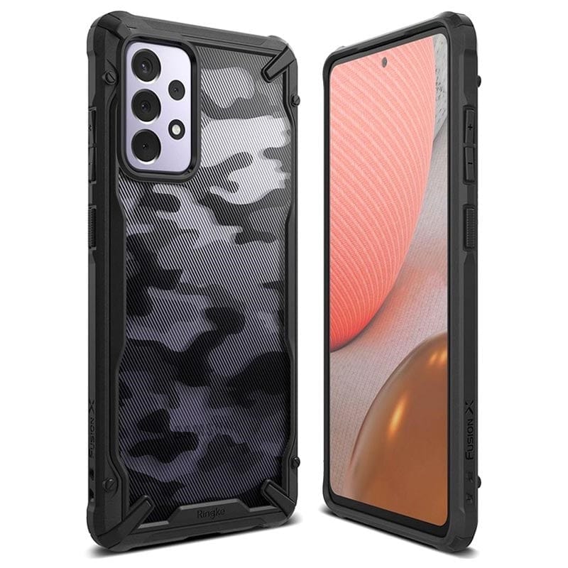 Samsung A72 Case Camo Black Fusion X By Ringke