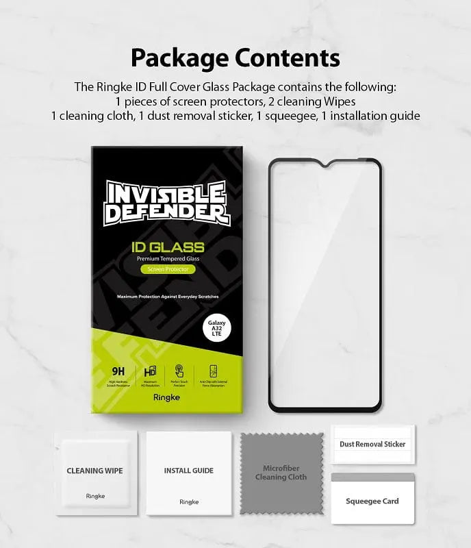 Samsung Galaxy A32 4G ID Glass Screen Protector By Ringke