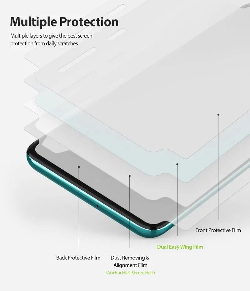 Samsung Galaxy A71 Screen Protector Dual Easy Wing Film By Ringke