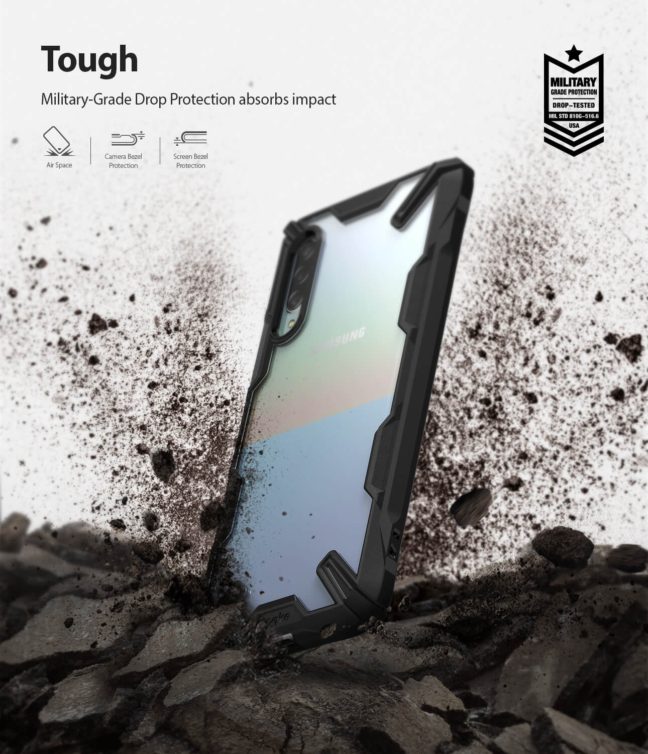 Samsung Galaxy A90 5G Fusion X Black Case By Ringke
