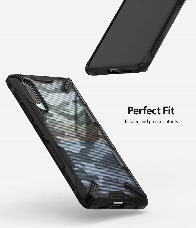 Samsung Galaxy A90 5G Fusion X Design Camo Black Case By Ringke