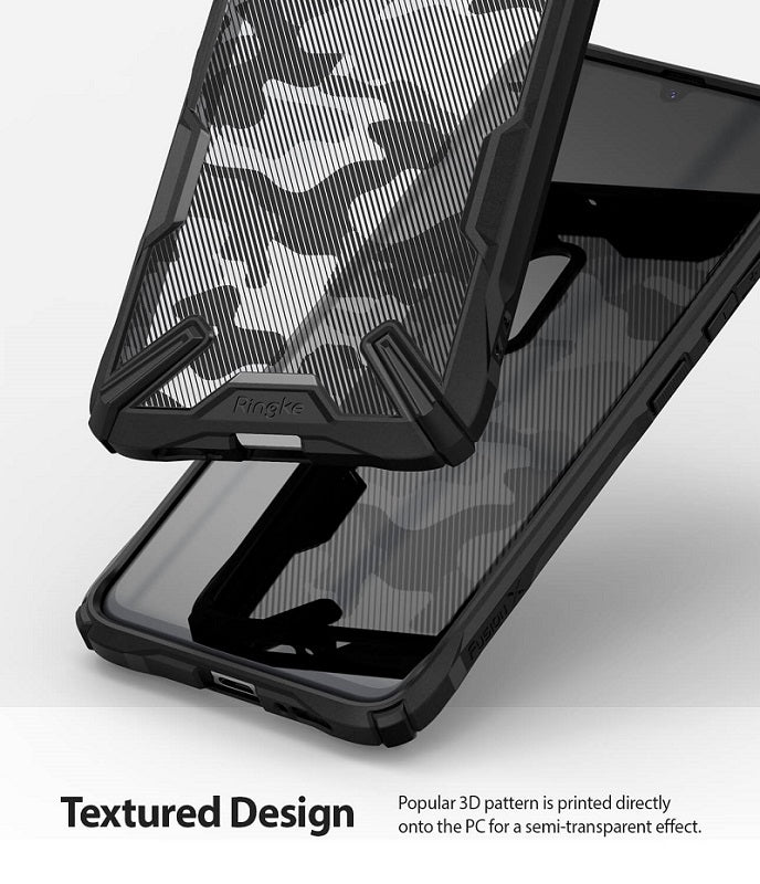 Samsung Galaxy A90 5G Fusion X Design Camo Black Case By Ringke