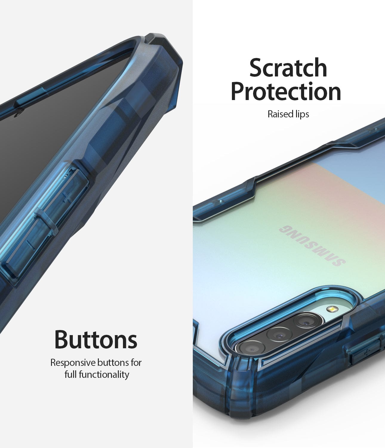 Samsung Galaxy A90 5G RINGKE FUSION X Space Blue Cover