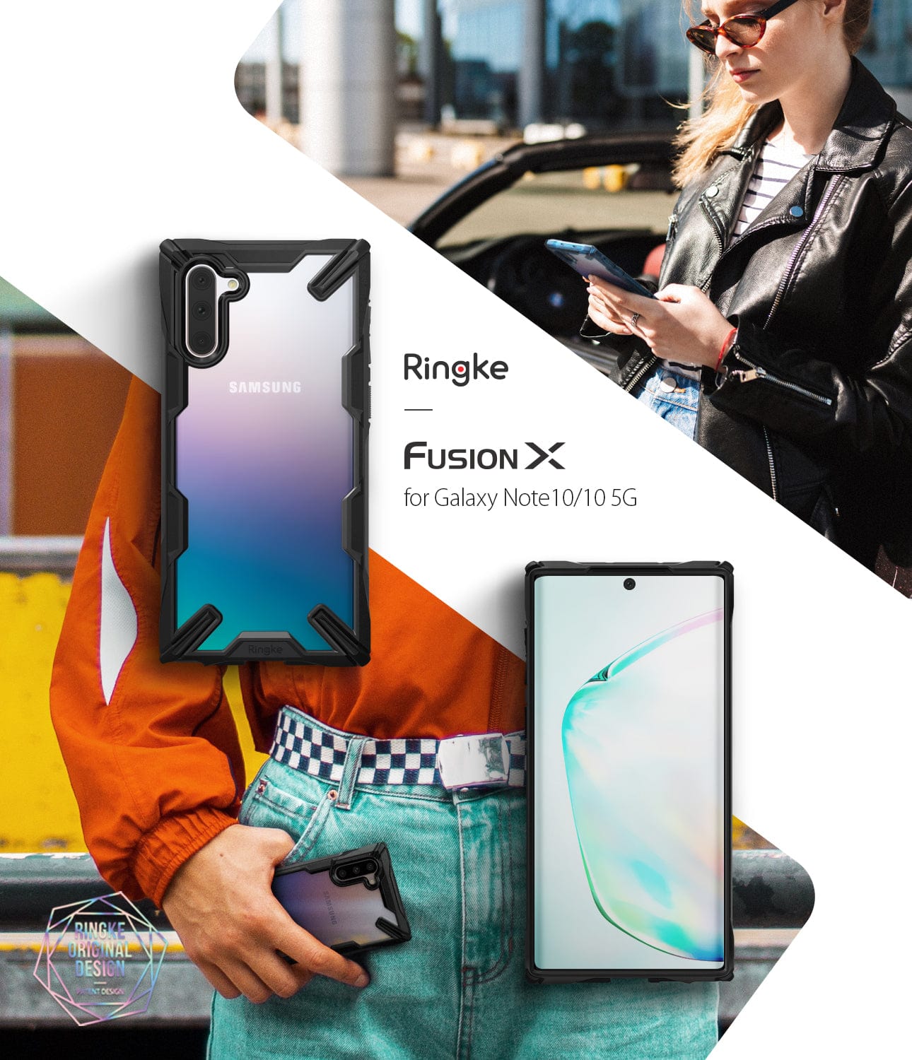 Samsung Galaxy Note 10 Fusion-X Black Case By Ringke