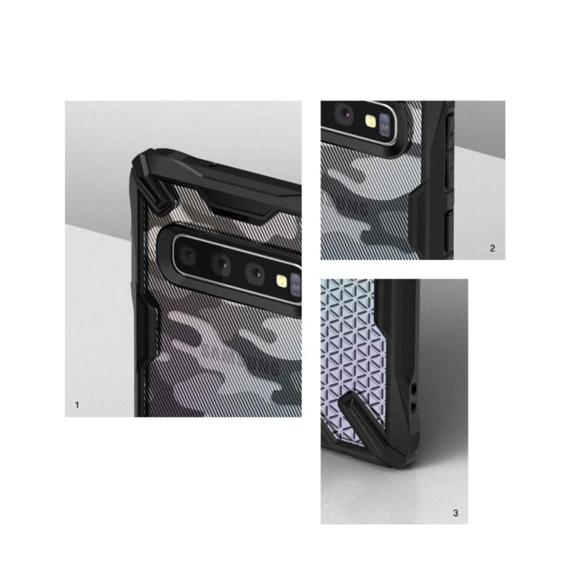 Samsung Galaxy S10 Fusion-X Camo Black Case By Ringke