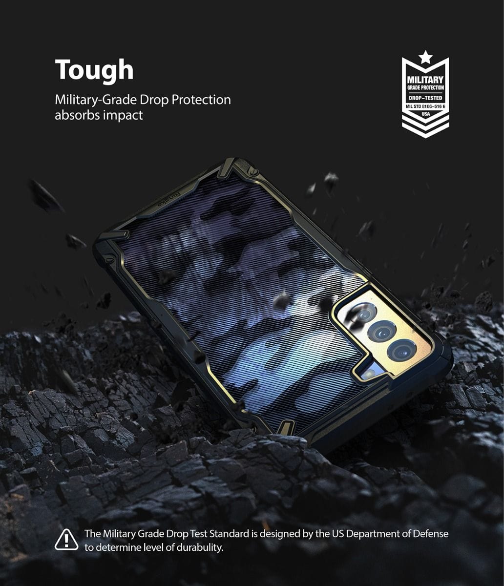 Samsung Galaxy S21 Case ( Camo Black ) - Ringke FUSION X Design