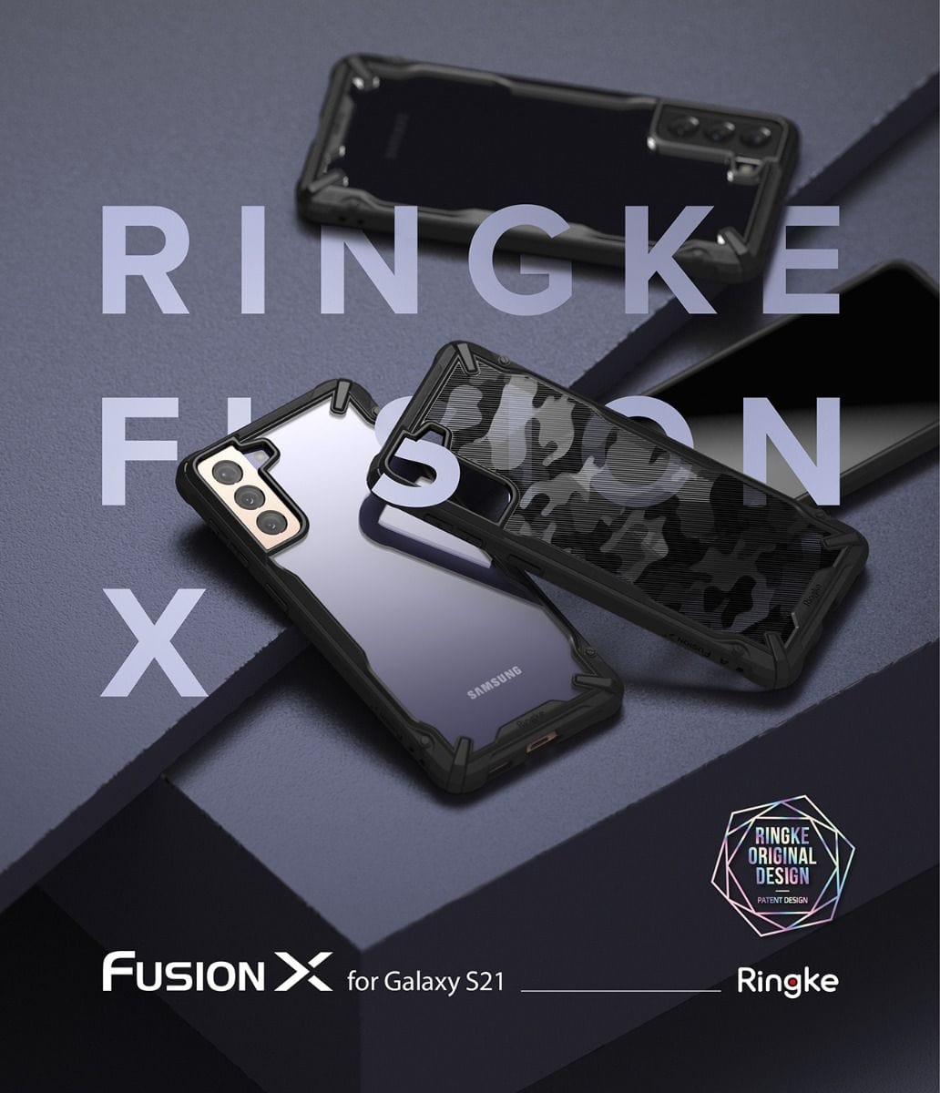 Samsung Galaxy S21 Case ( Camo Black ) - Ringke FUSION X Design