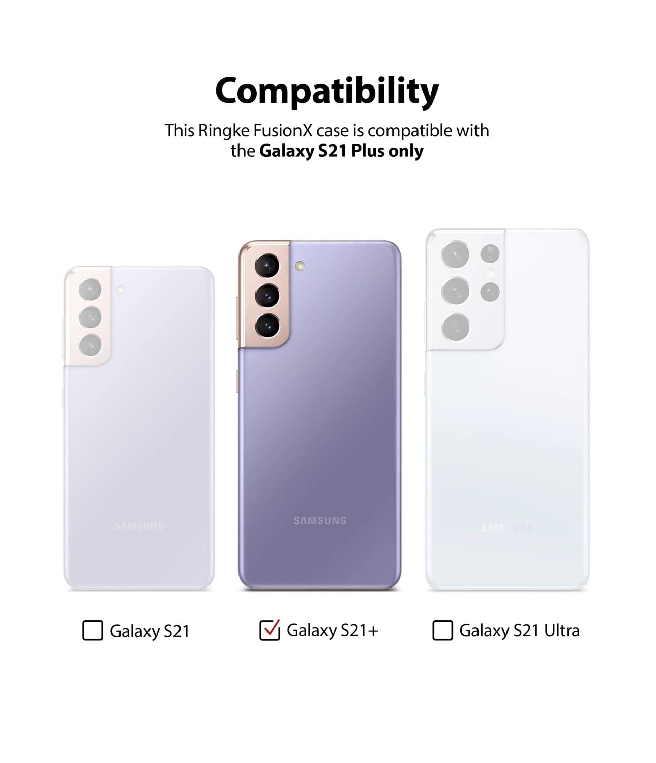 SAMSUNG Galaxy S21 Plus Case ( Black ) - Ringke ONYX