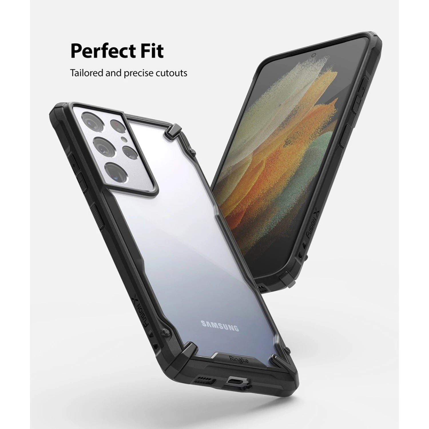 Samsung Galaxy S21 Ultra Case ( Black ) - Ringke FUSION X