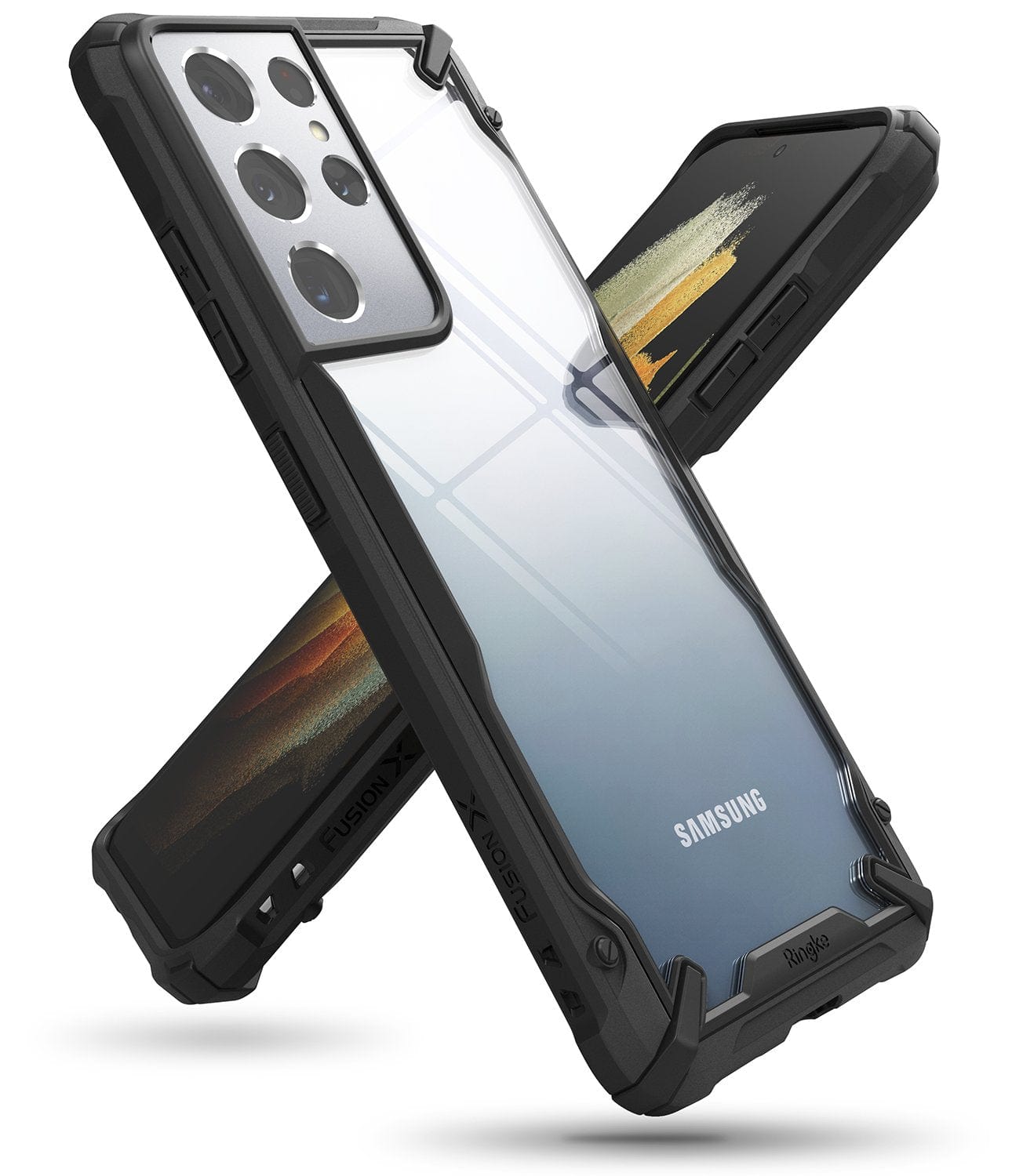 Samsung Galaxy S21 Ultra Case ( Black ) - Ringke FUSION X