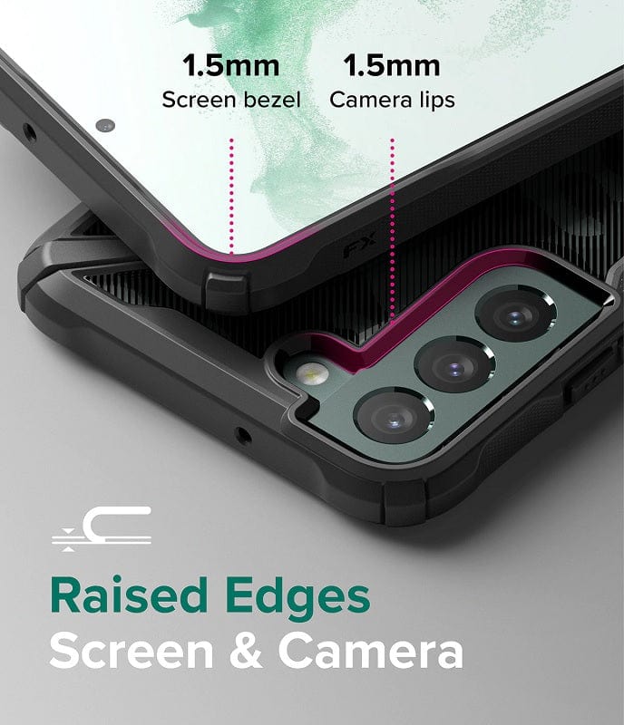 Samsung Galaxy S22 Fusion-X Design Camo-Black Case By Ringke