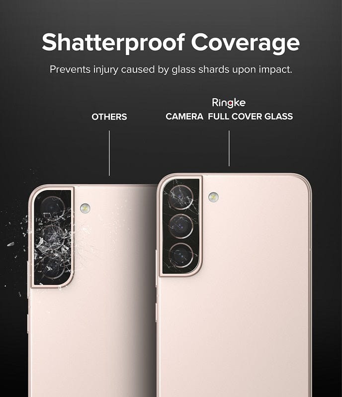 Experience shatterproof coverage with Ringke Full Cover Glass, providing comprehensive protection for your Samsung Galaxy S22 and S22+.