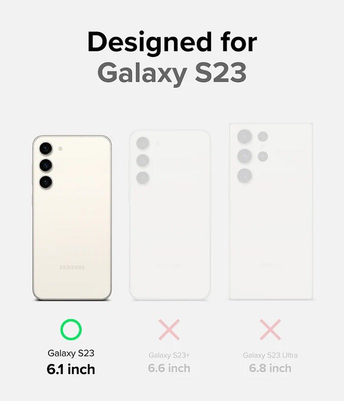 Samsung Galaxy S23 Fusion-X Design Camo-Black Case By Ringke