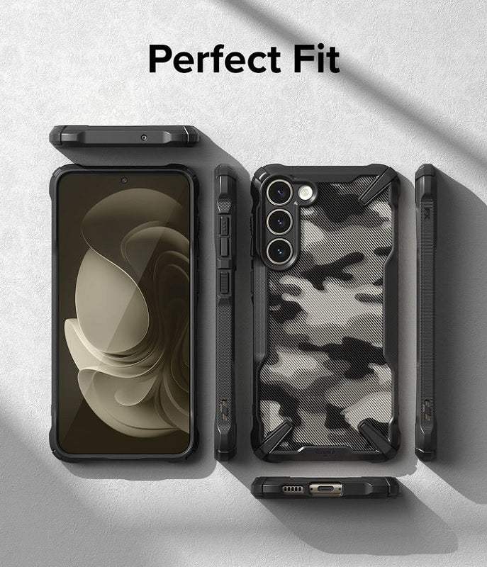 Samsung Galaxy S23 Fusion-X Design Camo-Black Case By Ringke