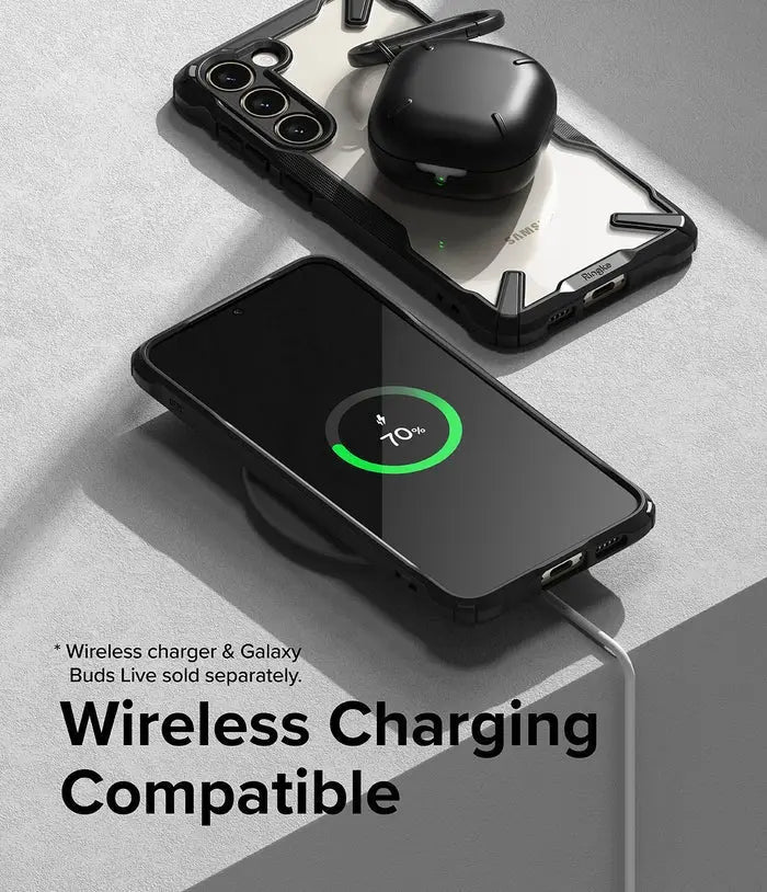 Our case supports wireless charging and is compatible with screen protectors