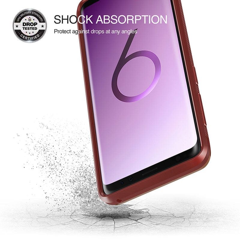 Samsung Galaxy S9+ High Pro Shield Case Red By VRS Design