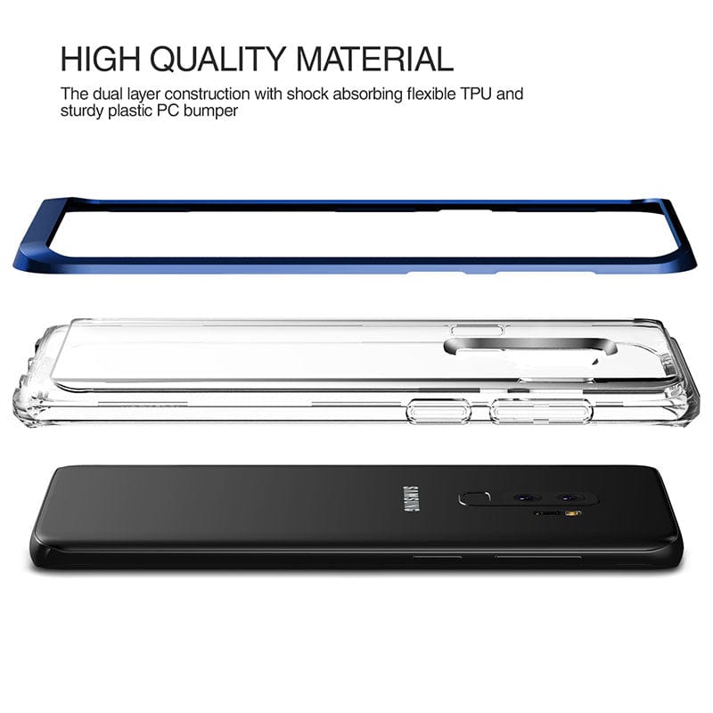 Samsung Galaxy S9 Plus Crystal Bumper Blue Case By VRS Design