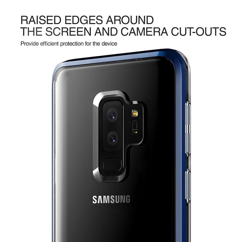 Samsung Galaxy S9 Plus Crystal Bumper Blue Case By VRS Design