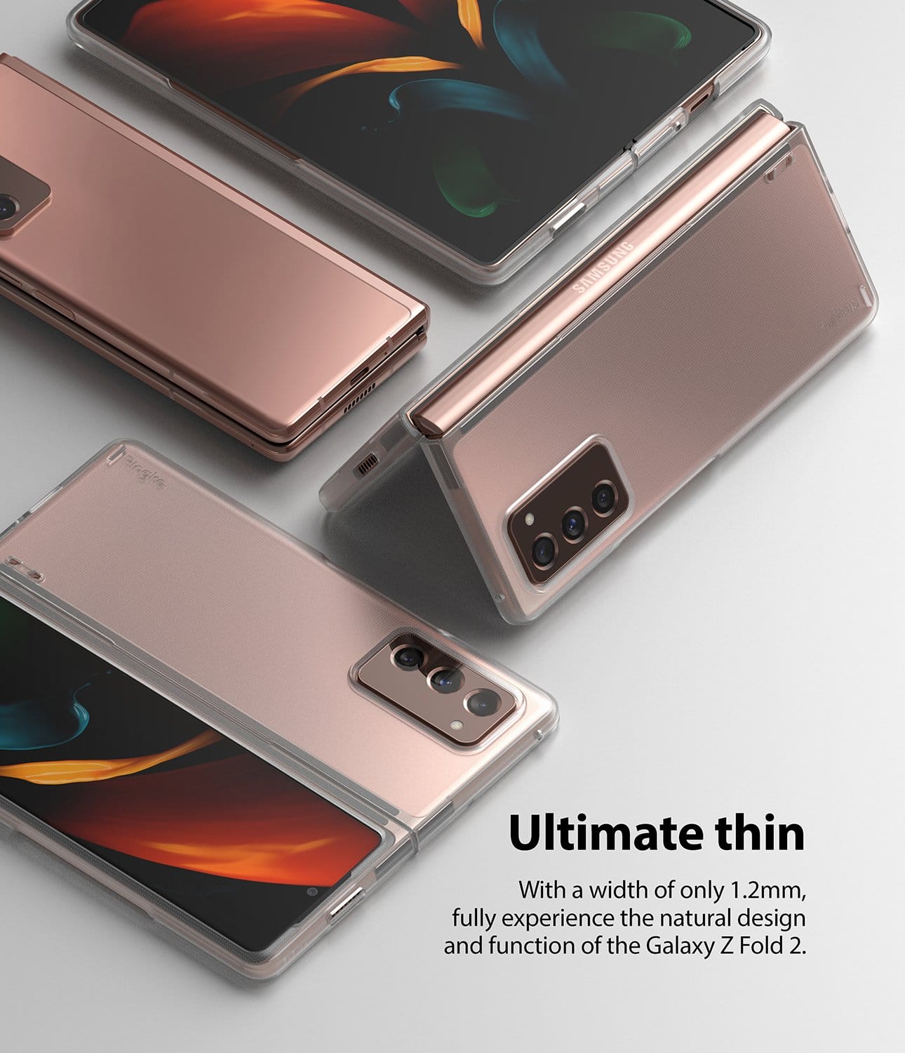 Samsung Galaxy Z Fold 2 Clear Case Ringke Slim