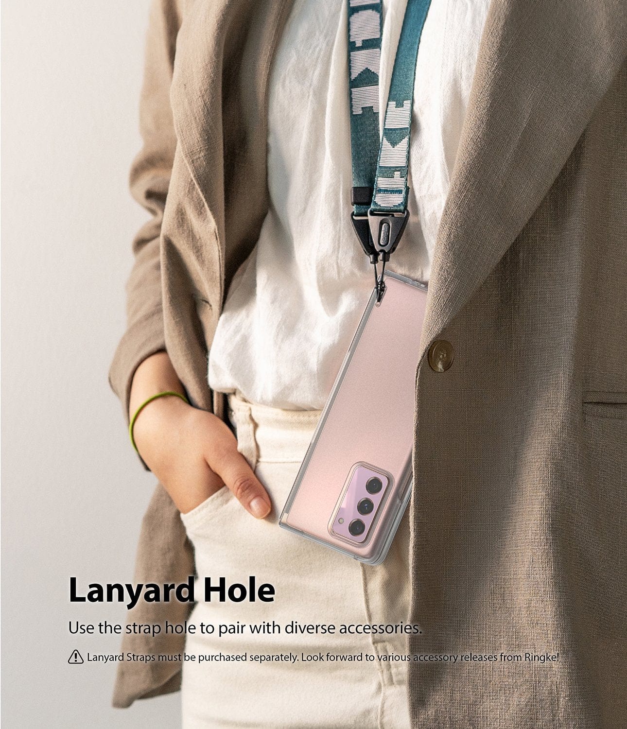 Samsung Galaxy Z Fold 2 Clear Case Ringke Slim