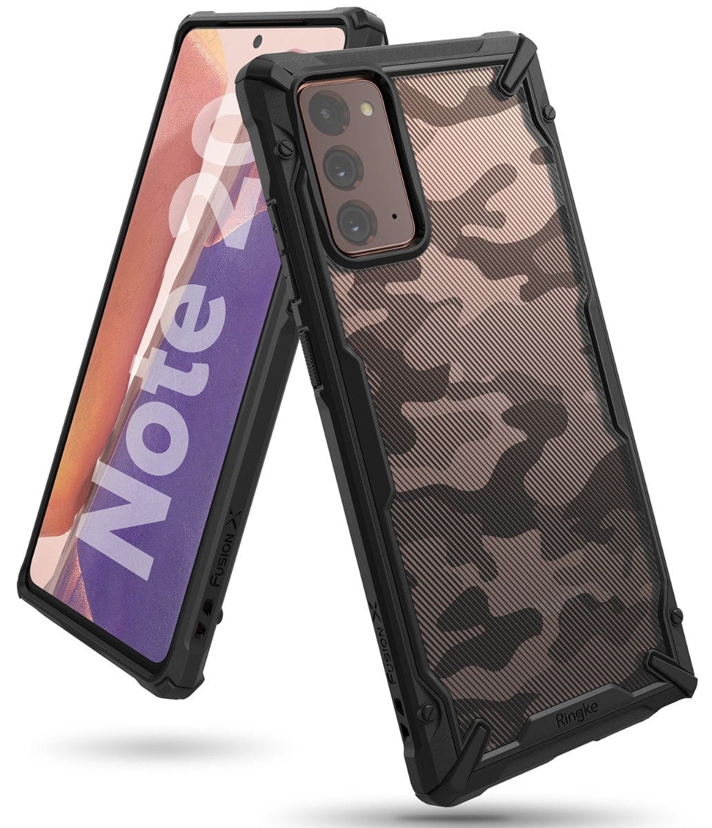 Samsung Note 20 Fusion-X Camo Black Case by Ringke