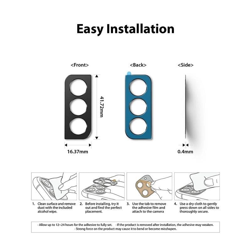 Samsung S21 Back Camera Styling Black Color by Ringke