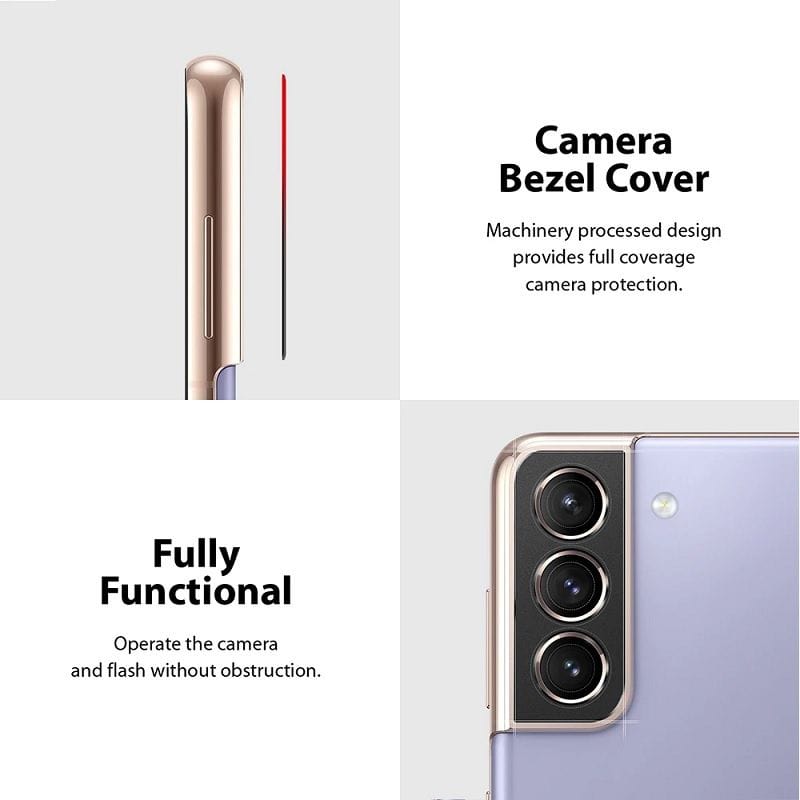 Samsung S21 Back Camera Styling Black Color by Ringke