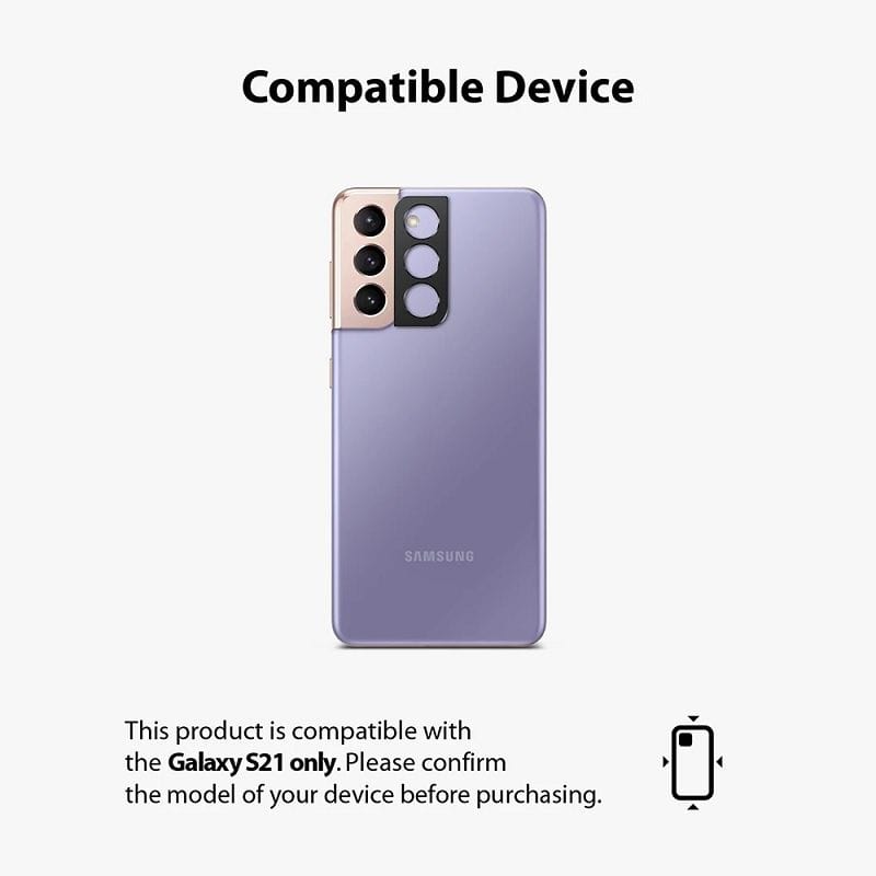 Samsung S21 Back Camera Styling Black Color by Ringke