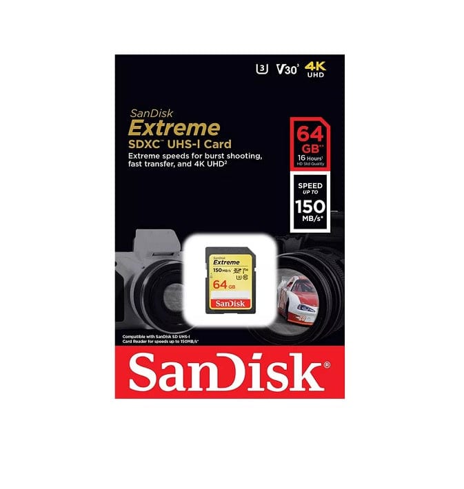 SanDisk Extreme 64GB UHS-I SDXC Memory Card