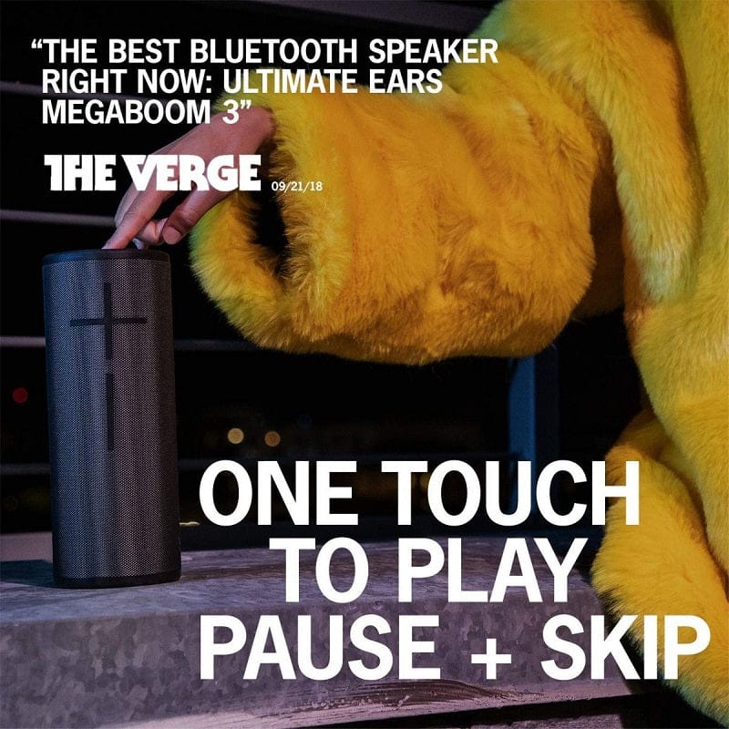 Ultimate Ears MEGABOOM 3 Portable Bluetooth Speaker Night Black