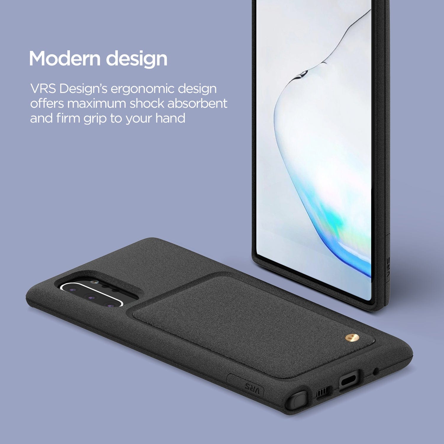 VRS Damda High Pro Shield Samsung Galaxy Note 10 Plus 5G Case - Sand Stone