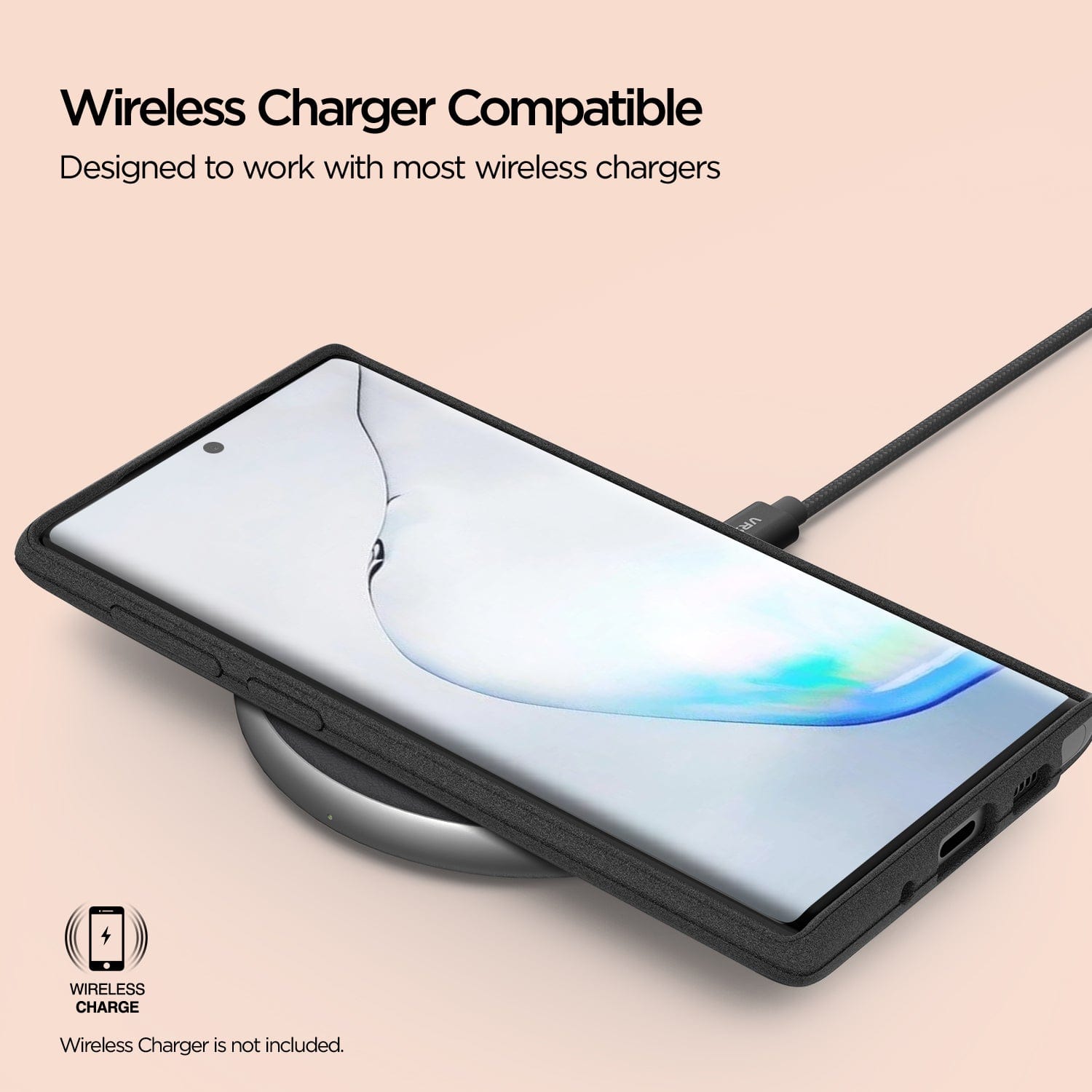 VRS Damda High Pro Shield Samsung Galaxy Note 10 Plus 5G Case - Sand Stone