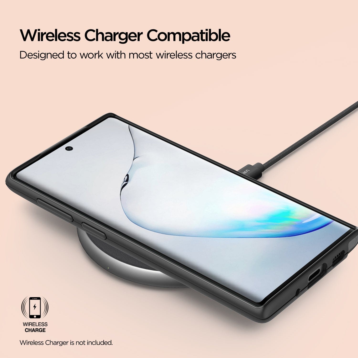 VRS Design Damda High Pro Shield Samsung Galaxy Note 10 Case - Matt Black