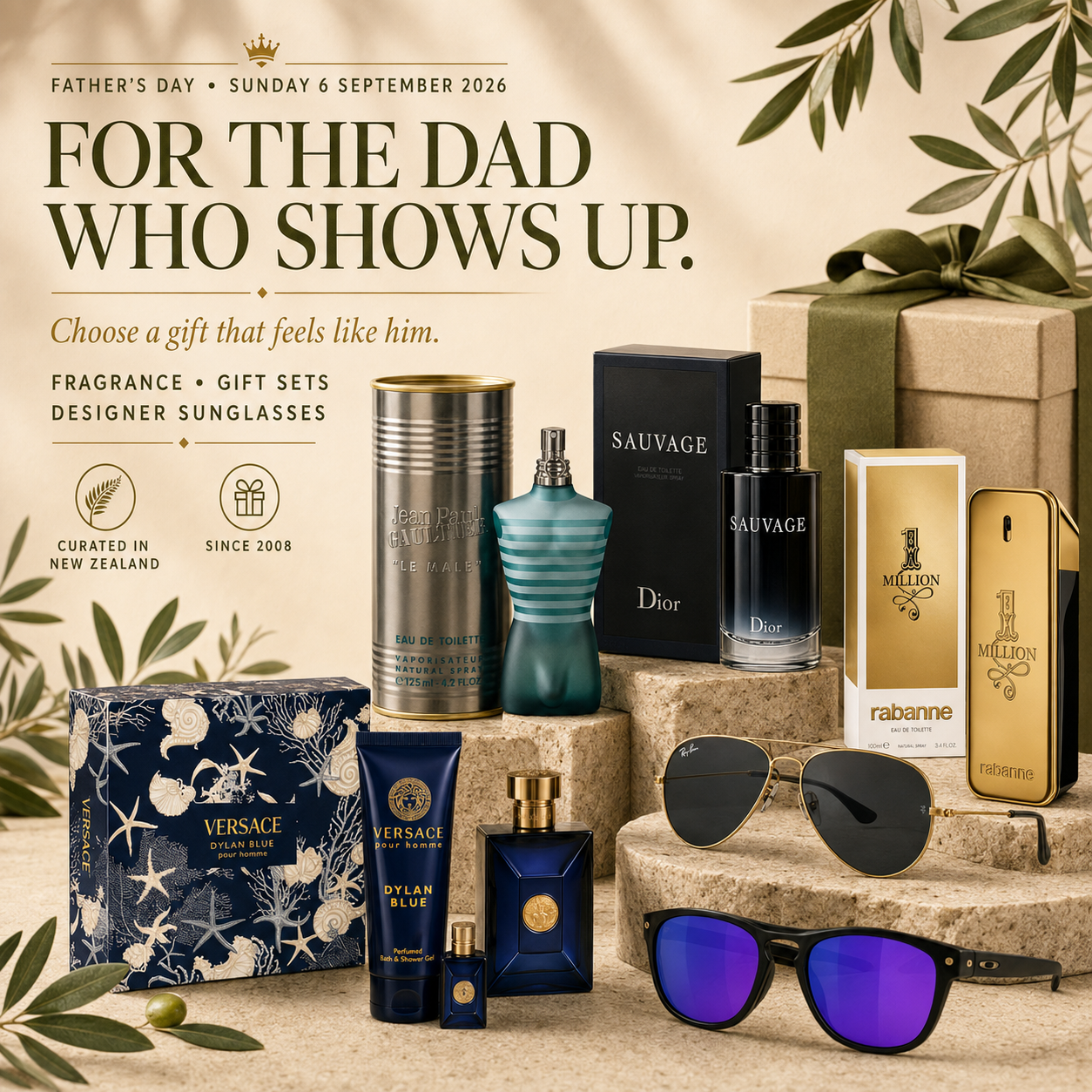 Best Father’s Day Gifts NZ 2026 - fragrance, gift sets and designer sunglasses for Dad