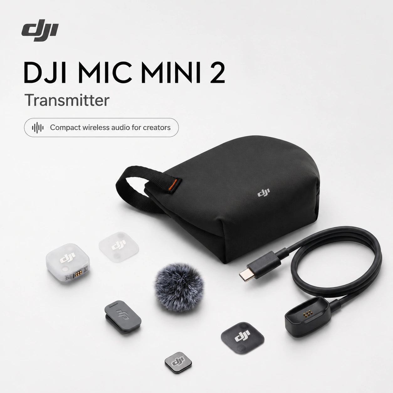 DJI Mic Mini 2 Transmitter compact wireless audio kit at Gadgets Online NZ