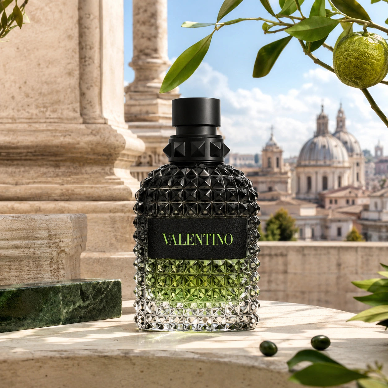 Valentino Uomo Born In Roma Green Stravaganza EDT 100ml for men in a bright Rome inspired luxury setting at Gadgets Online NZ