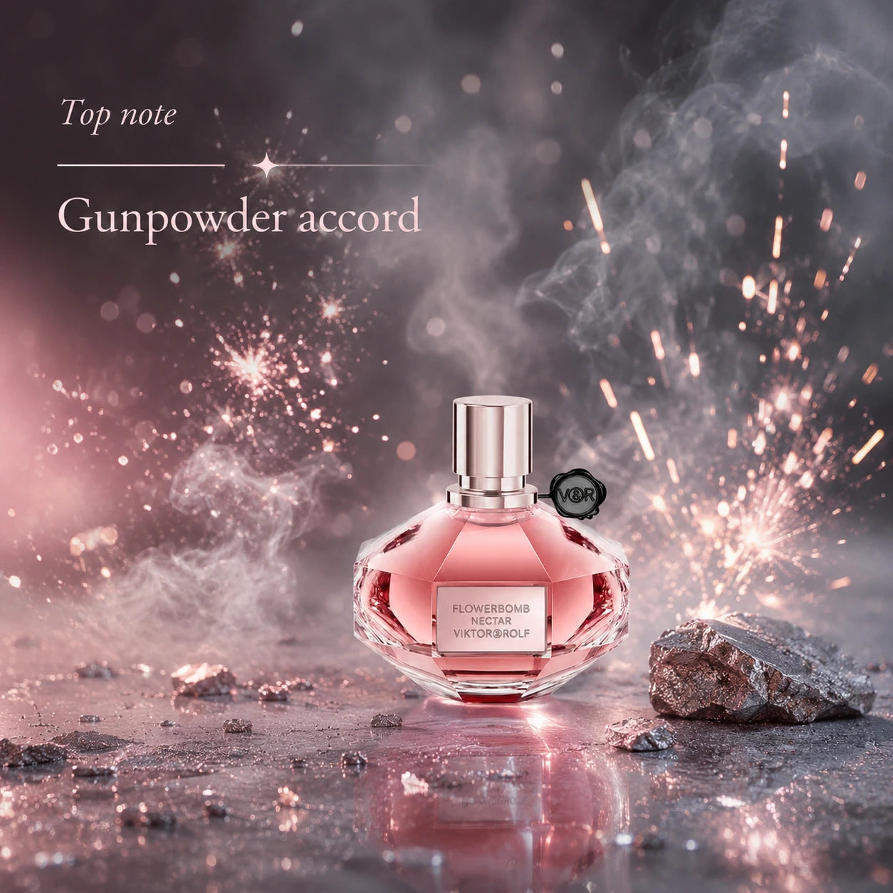 Viktor & Rolf Flowerbomb Nectar EDP 90ml bottle and box product image with premium luxury presentation, Gadgets Online NZ