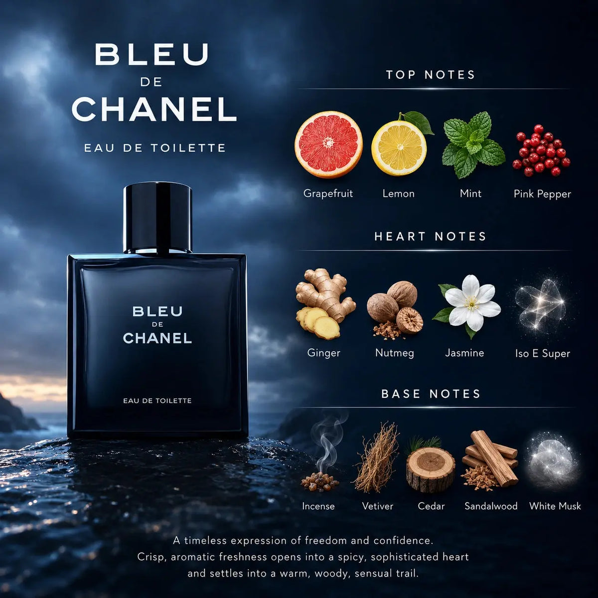 Bleu de Chanel EDT 100ml Men NZ