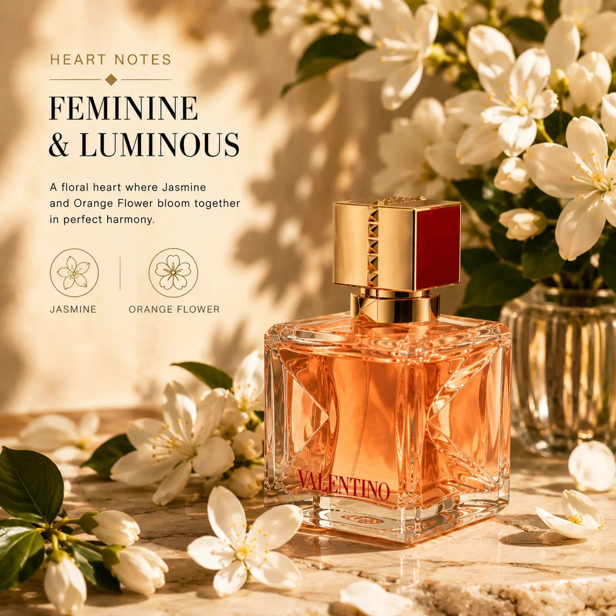 Valentino Voce Viva Intensa jasmine and orange flower heart notes image at Gadgets Online NZ