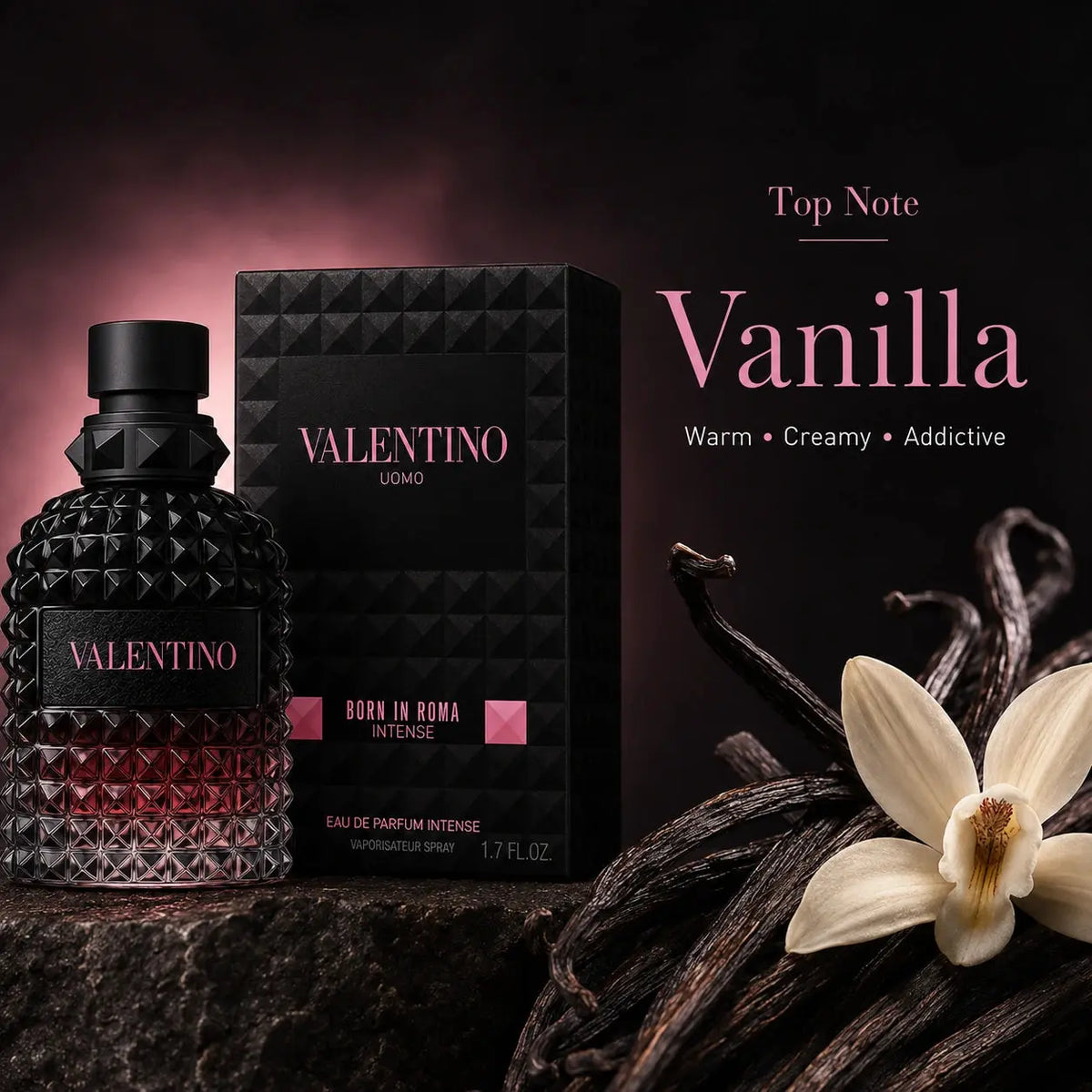 Valentino Uomo Roma Intense 50ml EDP | Bold Vanilla | Gadgets Online