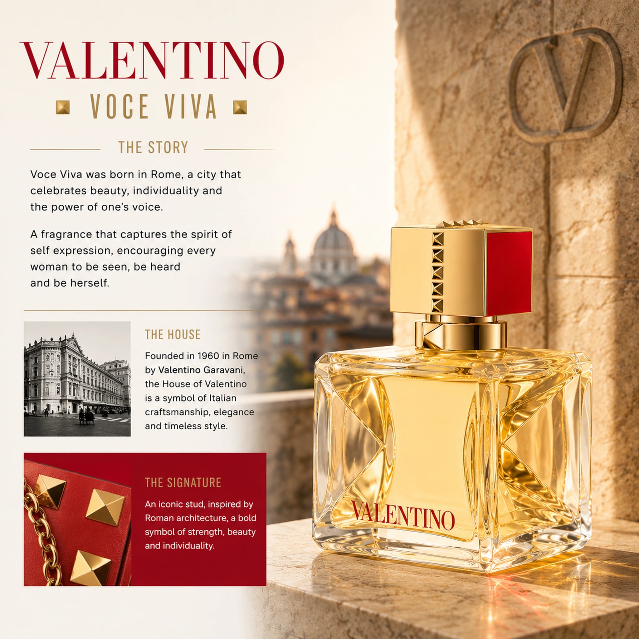 Valentino Voce Viva 50ml EDP Women Rome heritage luxury image at Gadgets Online NZ