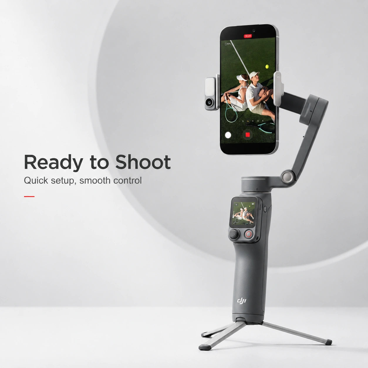DJI Osmo Mobile 8P Advanced Tracking Combo ready-to-shoot smartphone gimbal setup