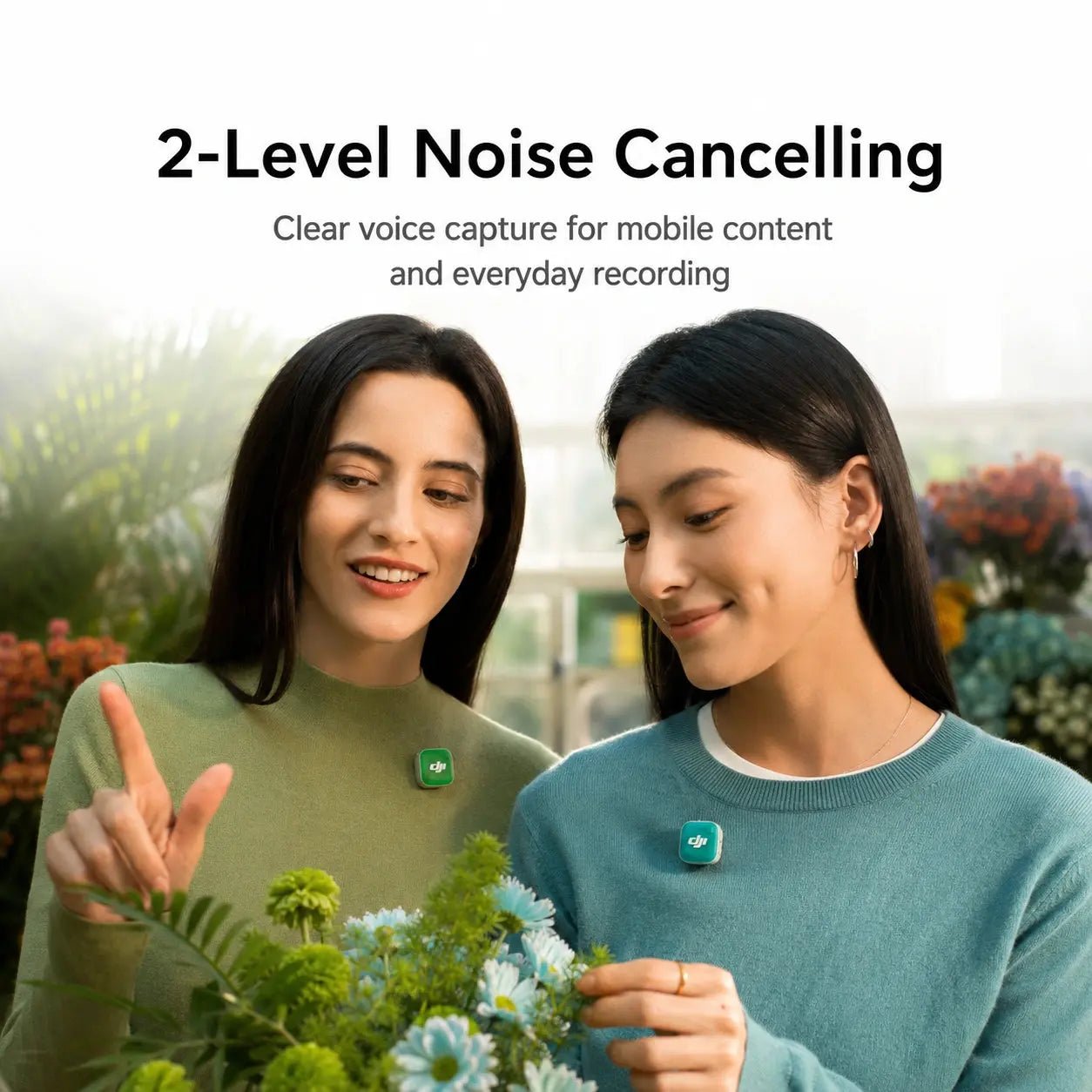DJI Mic Mini 2 two-level noise cancelling for clear voice capture at Gadgets Online NZ