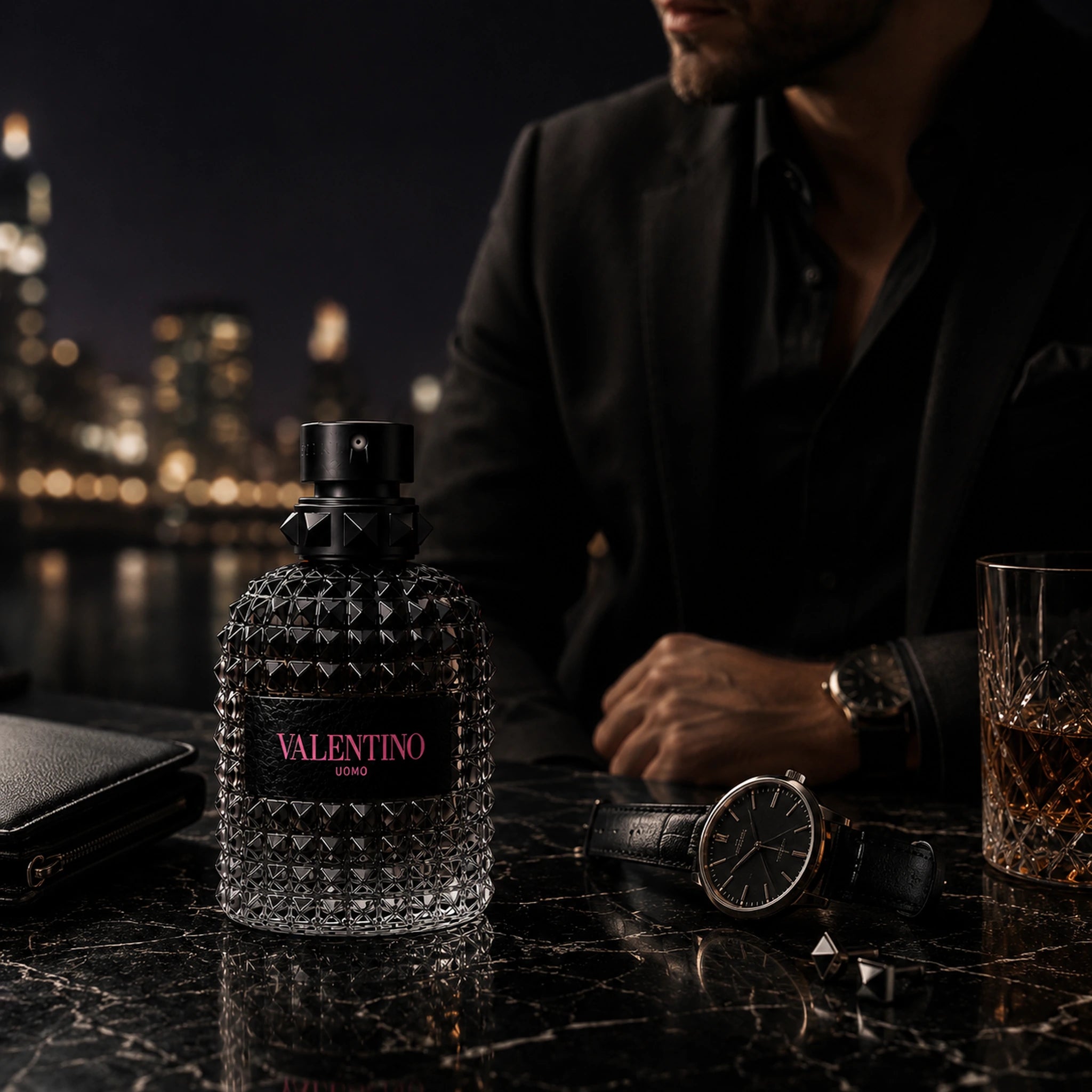 Valentino Uomo Born In Roma EDT Men evening lifestyle image at Gadgets Online NZ