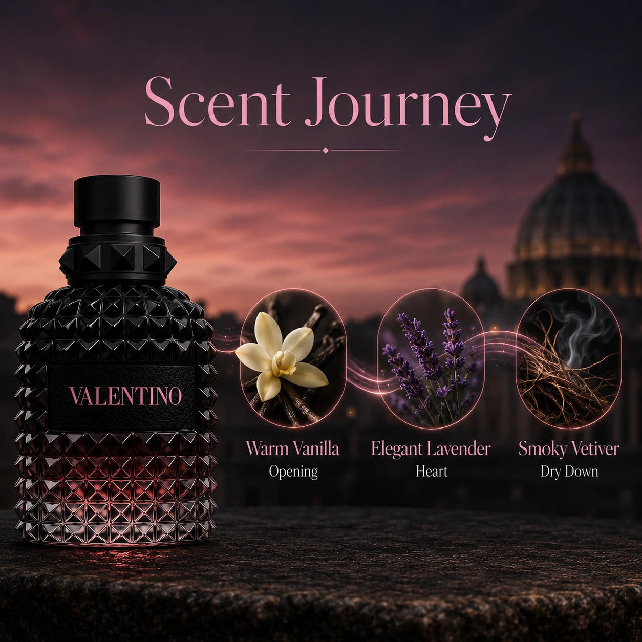 Valentino Uomo Roma Intense 50ml EDP | Bold Vanilla | Gadgets Online